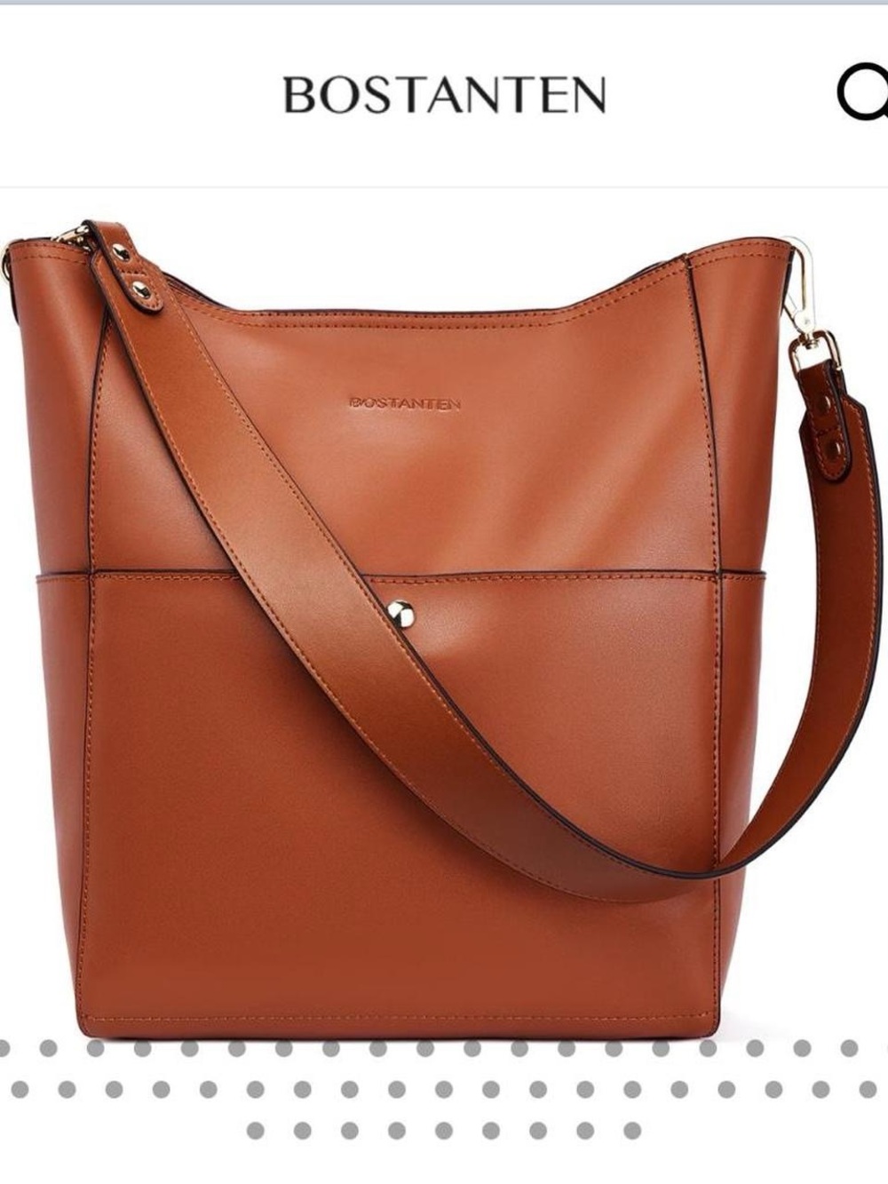 Bostanten Lotty Genuine Leather Bucket Bag